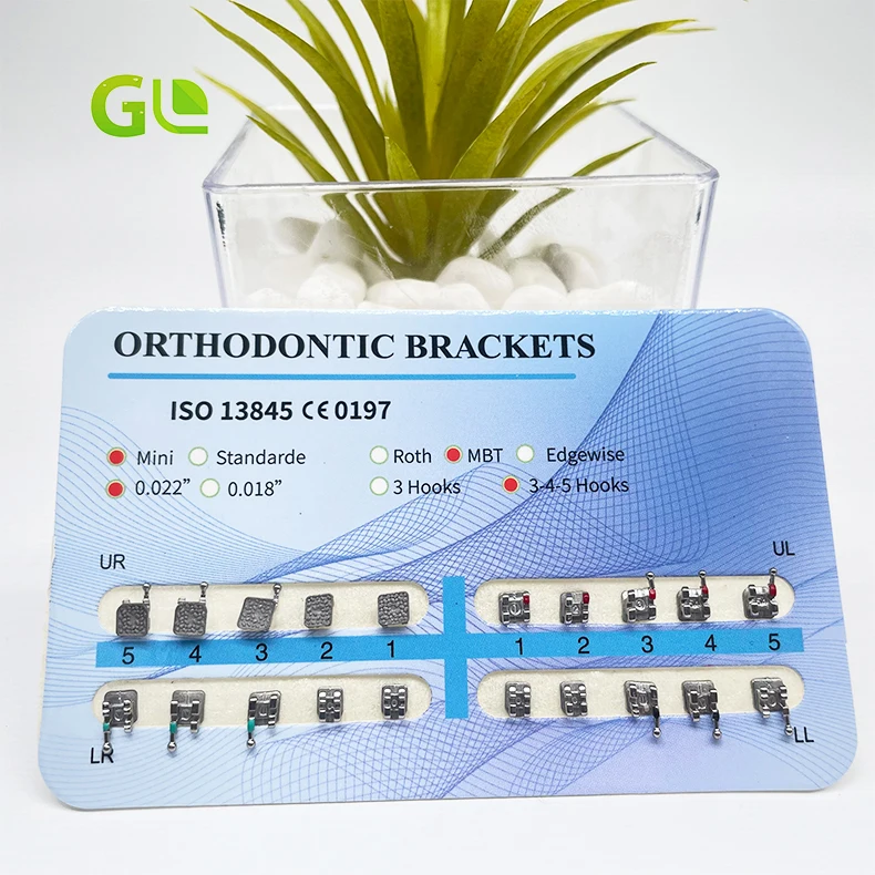 AZDENT Orthodontic Elastic Ligature Ties - Clear/Multi-Color For Roth/MBT Brackets