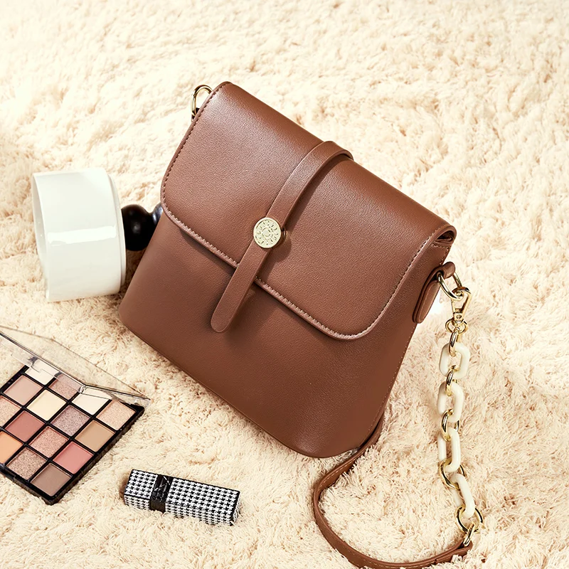 Customized Logo Bags Leather Bag Women Shoulder Handbags Fashion Shoulder Women Leather Ladies Hand Bags