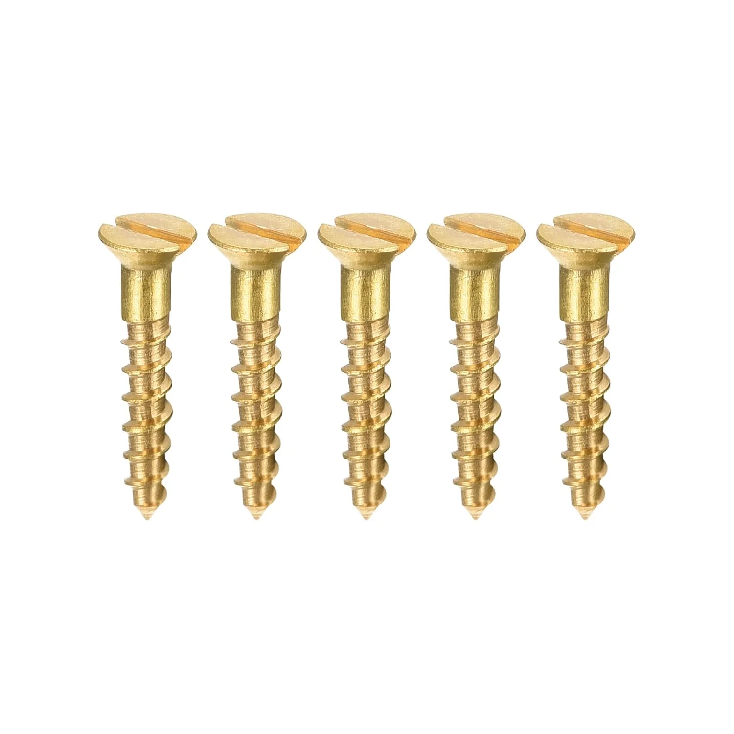 真鍮製木ネジ M1.6 X 8mm スロットドライブオーバルヘッドセルフ