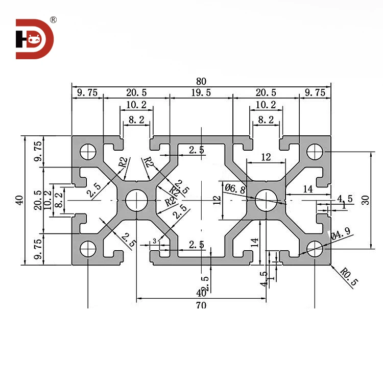 product 4080 extruded aluminum profile industrial automation assembly line bracket 4080 aluminum alloy profile equipment frame-3