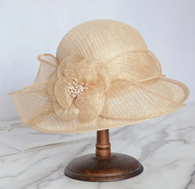 Wholesale Elegant Quality Philippines Lady Church Sinamay Party Hats Sinamay Wedding Hats