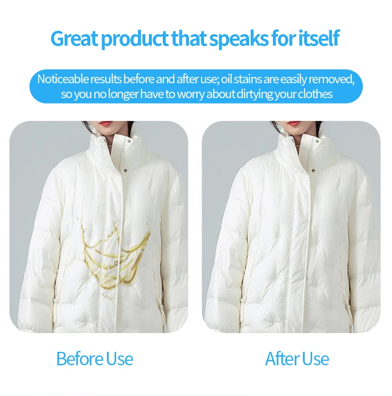 Hot Sale Down Jacket Stain Removal Spray Down Coat Cleaner Spray Cloth