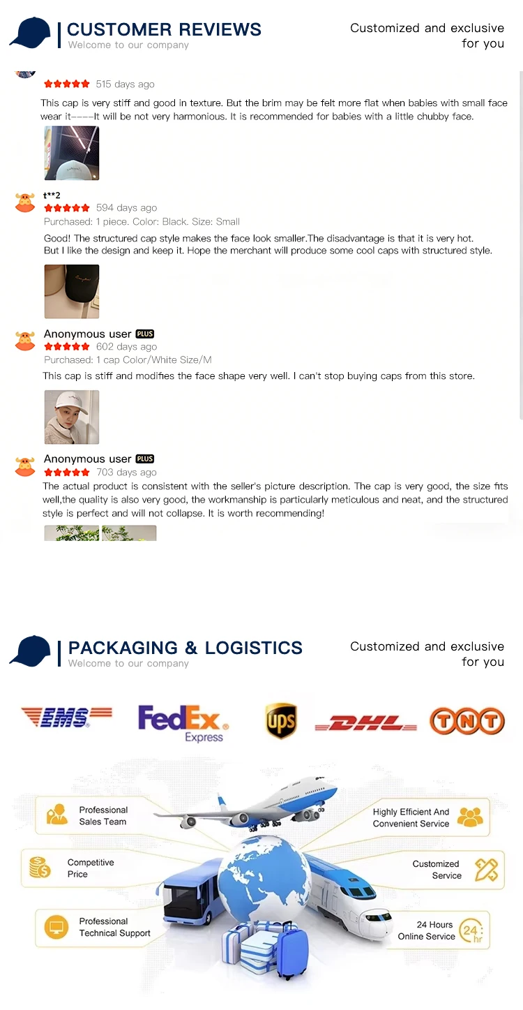 Packaging & shipping specifications