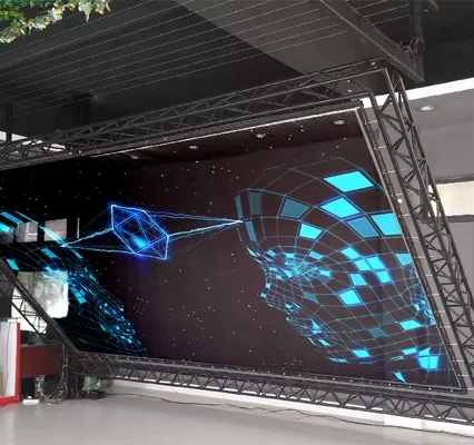 3D Reflective transparent Holography  stage flim ,  45-Degree Holographic screen foil for museum exhibit