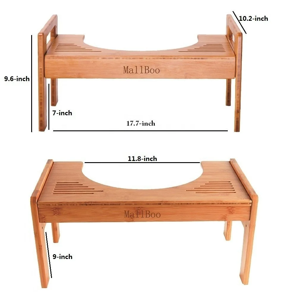 Высококачественный бамбуковый стул для унитаза с длительным сроком службы
