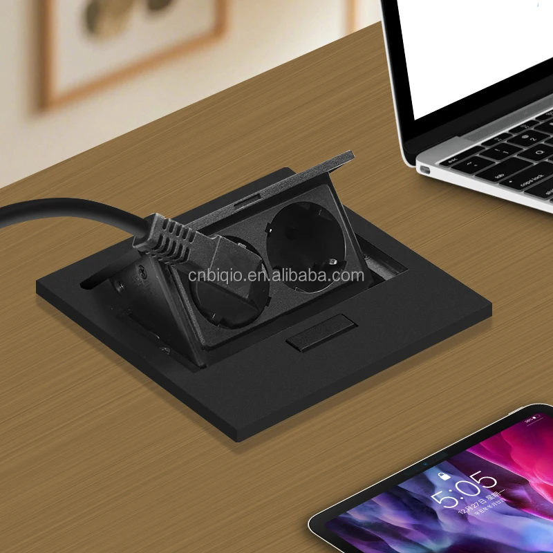 Countertop Multi Socket BiQio Table Pop Up Outlet Desktop Pop Up Socket Office Table Countertop ...