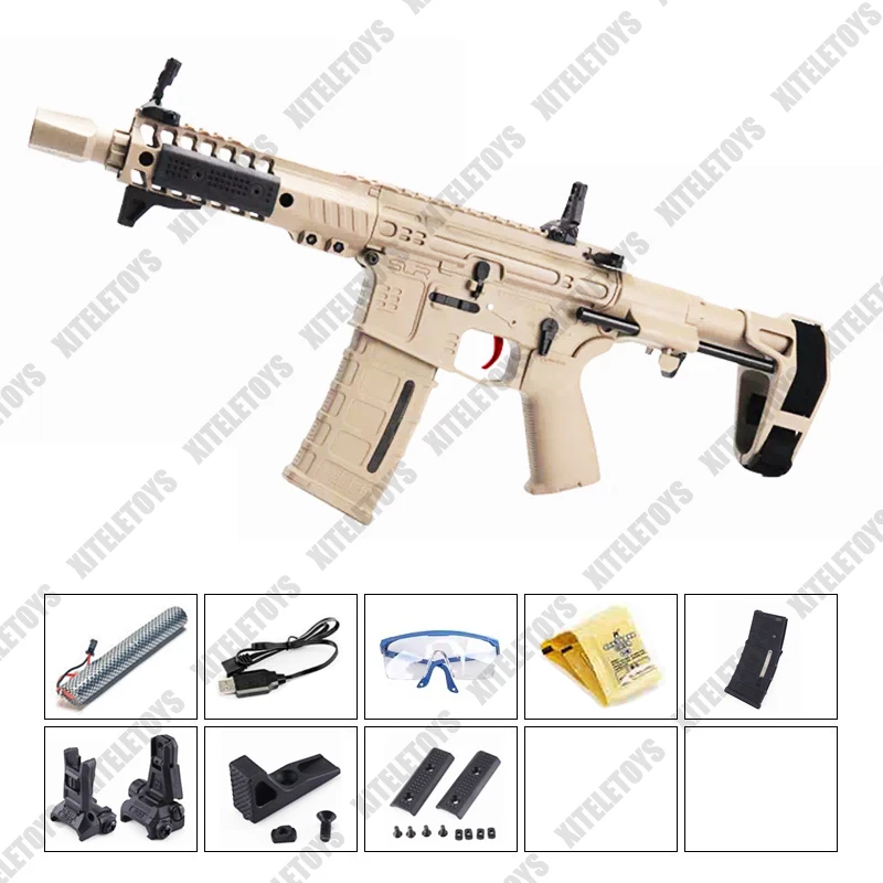 Jingji Pdxrifle De Asalto De Nailon Sr16,Bola De Gel Eléctrica Para