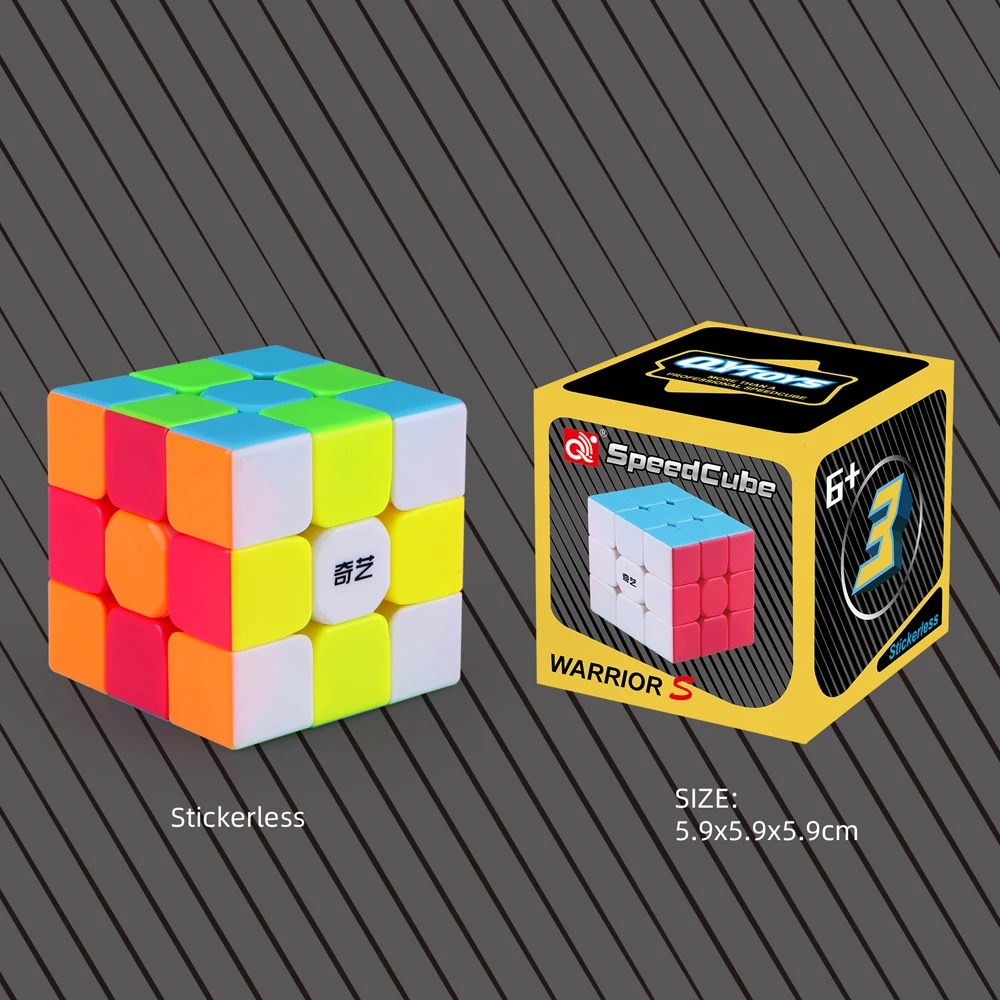 CuberSpeed QY Toys Warrior S 3x3 Stickerless Speed Cube Puzzle Warrior S  3x3x3 Stickerless Cube