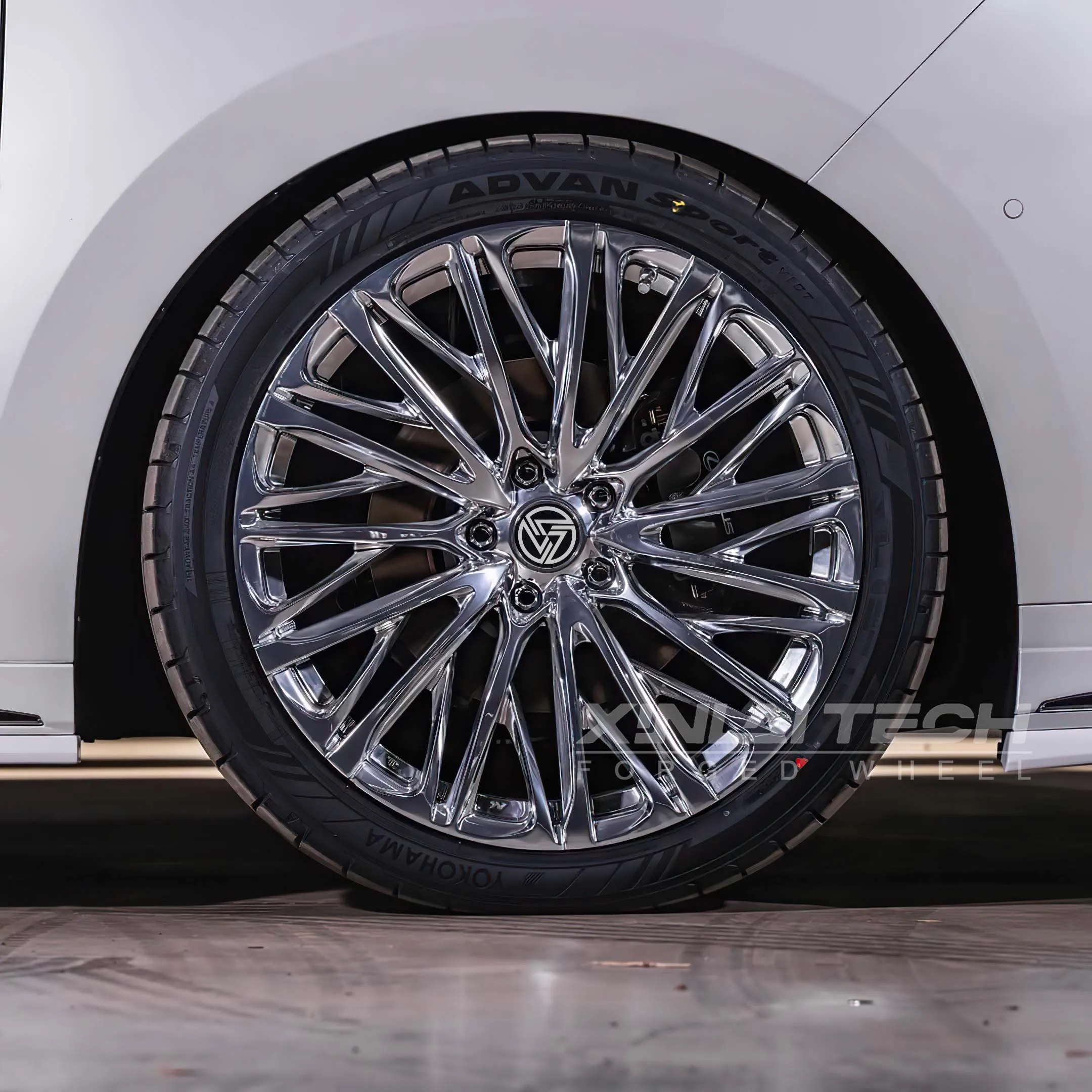 XL Forged Wheel 5x112 5x120 5x114.3 Multi Spoke Custom Chrome Polished Wheels 17 18 19 20 21 22 23 Inch Car Alloy Rims - Image 4
