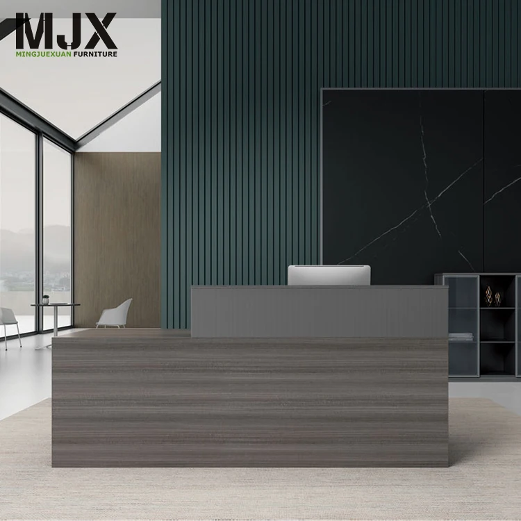 Modern Small Simple Office Furniture Cashier Mdf Table Counter