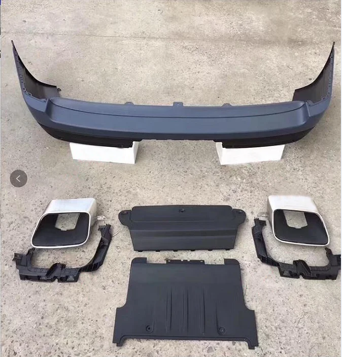 CUS1058751-B Rear Bumper Grey/black Primed Car Accessory Replacement Rear Bumper Body Kit for RANGE ROVER VOGUE 2018-