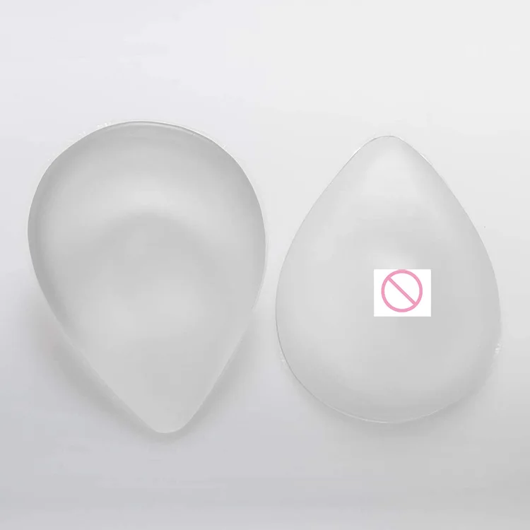 Teardrop Shape Transparent Silicone Artificial Breast for Mastectomy