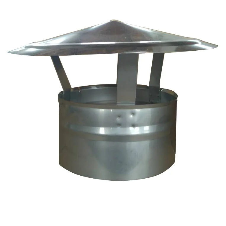 Stainless Steel Chimney Cowl Vented Chimney Cap Weatherproof Protective Cap for Wooden Stoves Fireplaces Smoke Vents Furnace Tubes 4 inch 