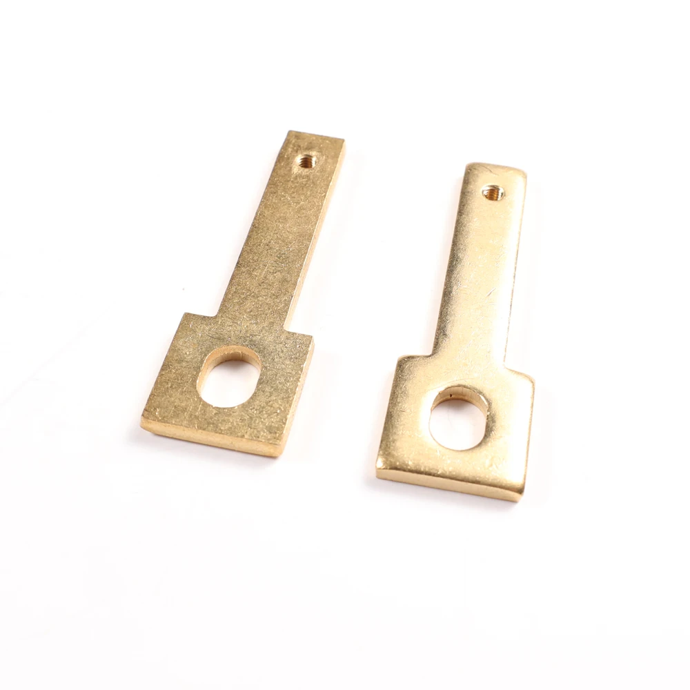 Wxsnyファスナー真ちゅう銅色金属ラウンドフラットプレート