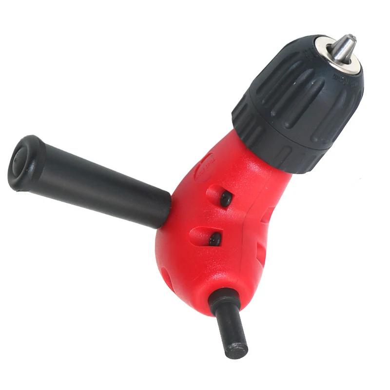 Adaptateur Perceuse Angle Droit 90° – Mandrin 0,8-10 Mm, Sans Clé, Avec 4 Forets, Pour Espaces étroits