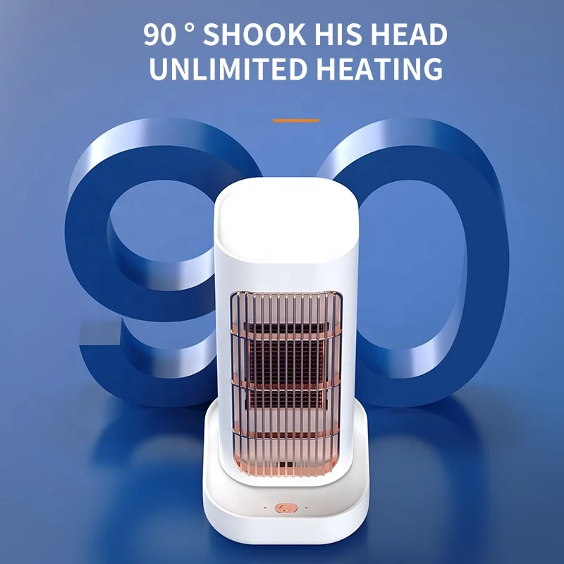 New Thermostatic Heater Vertical Household Rapidly Warming Electric Heater Shaking Head Large Range Send Warmer 6