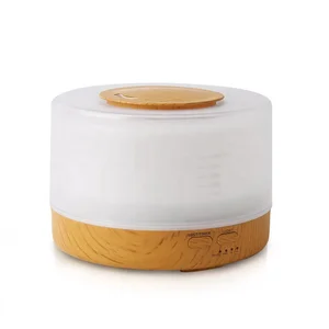 Wood Grain Aromatherapy Ultrasonic Humidifier Mist Diffuser Essential Oil