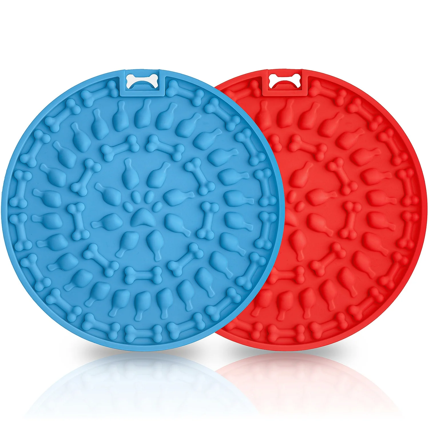 Pet Silicone Lick Mat-Dog Slow Food Lick Mat with Suction Cup and Hanging Holes details