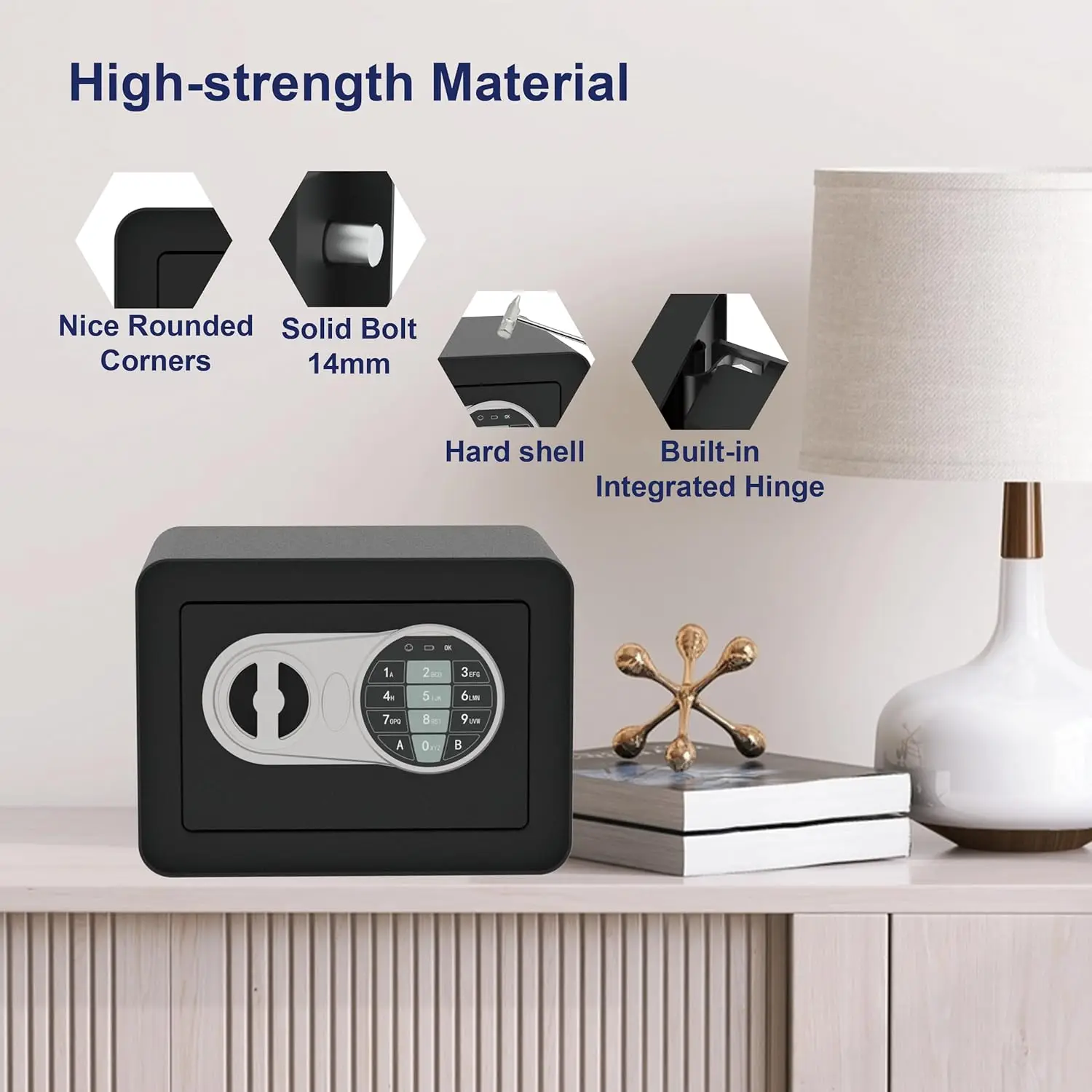 CEQSAFE Digital Safe Box Small Mini Steel Safes Money Bank Safety Security Box factory