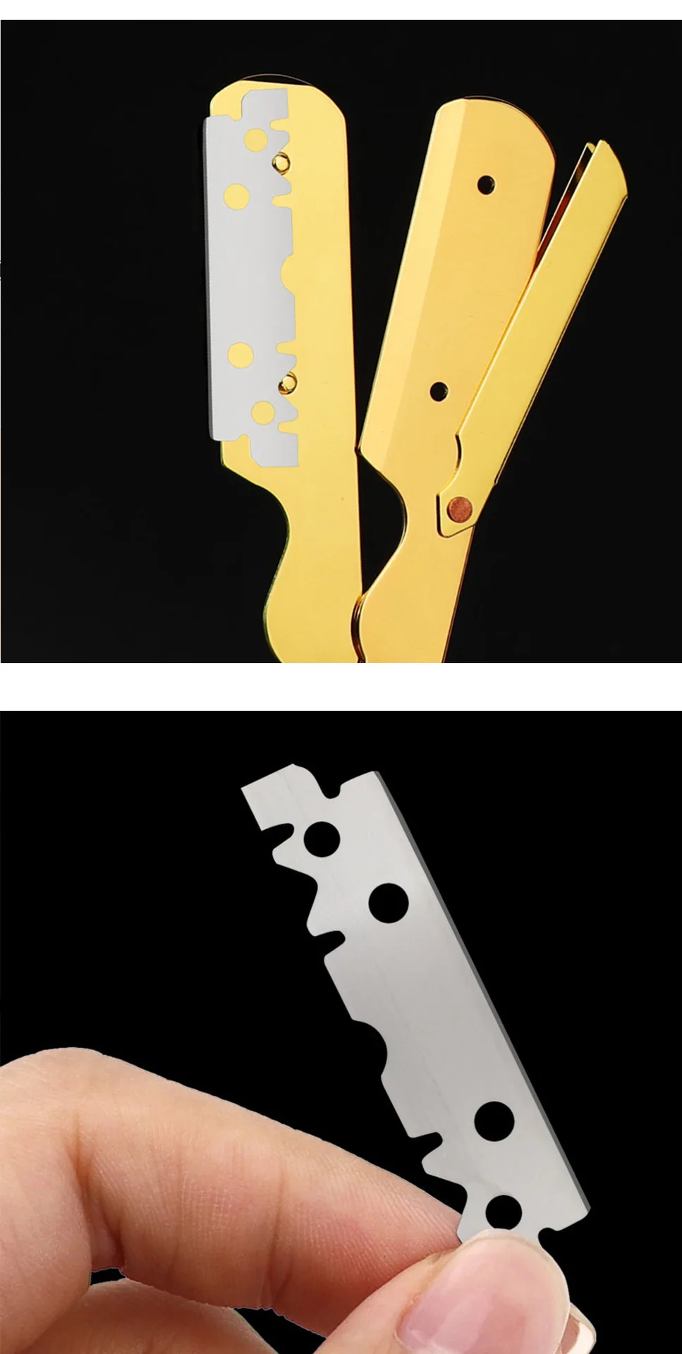 Professional Grade Single Edge Barber Razor Easy to Use Half Razor ...