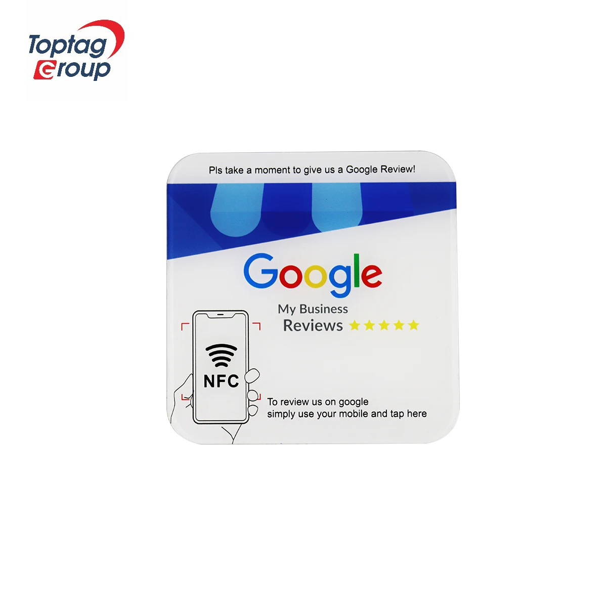 Variable QR Code Printing Acrylic NFC Google Review Plates