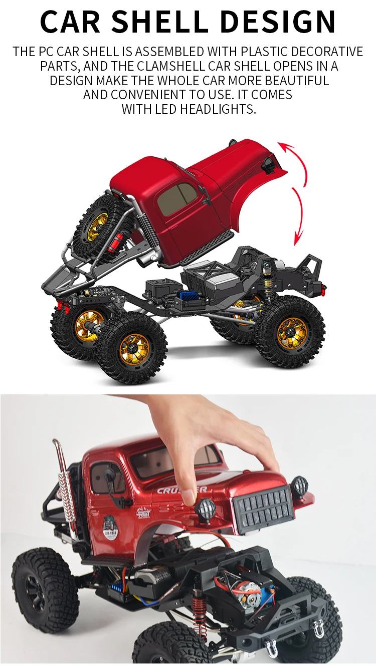 HOSHI EX86181 RC Car - Professional 1/10 Remote Control Crawler
