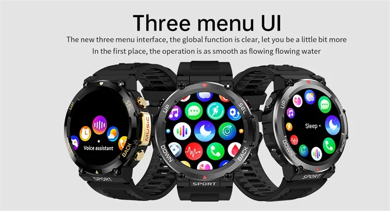 LEMFO LF33 Smart Watch Men IP67 Waterproof Call Outdoor Sports watches 400mAh NFC Smartwatch 1.39 Inch 360*360 HD Screen (19).jpg