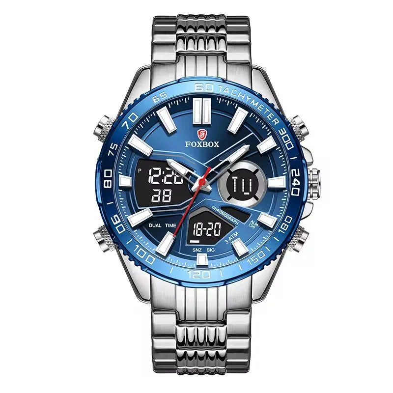 blue fox sapphire fox finland raccoo日本製❣️ FOXBOX FB0024 Creative Designer Men's Watches - Waterproof