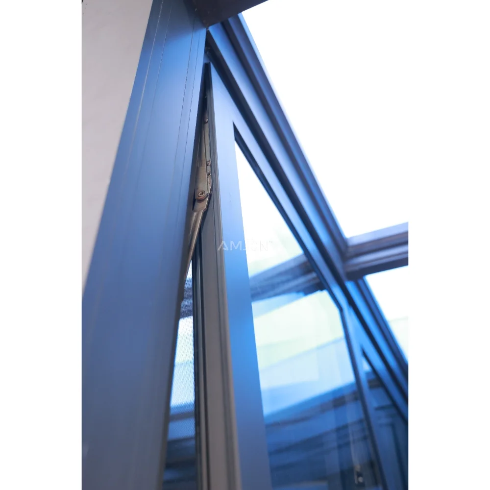 AMJ AS2047 Australian Standard Double Glazed Windows and Doors Commercial Thermal Break Window Design Aluminum Awning Windows