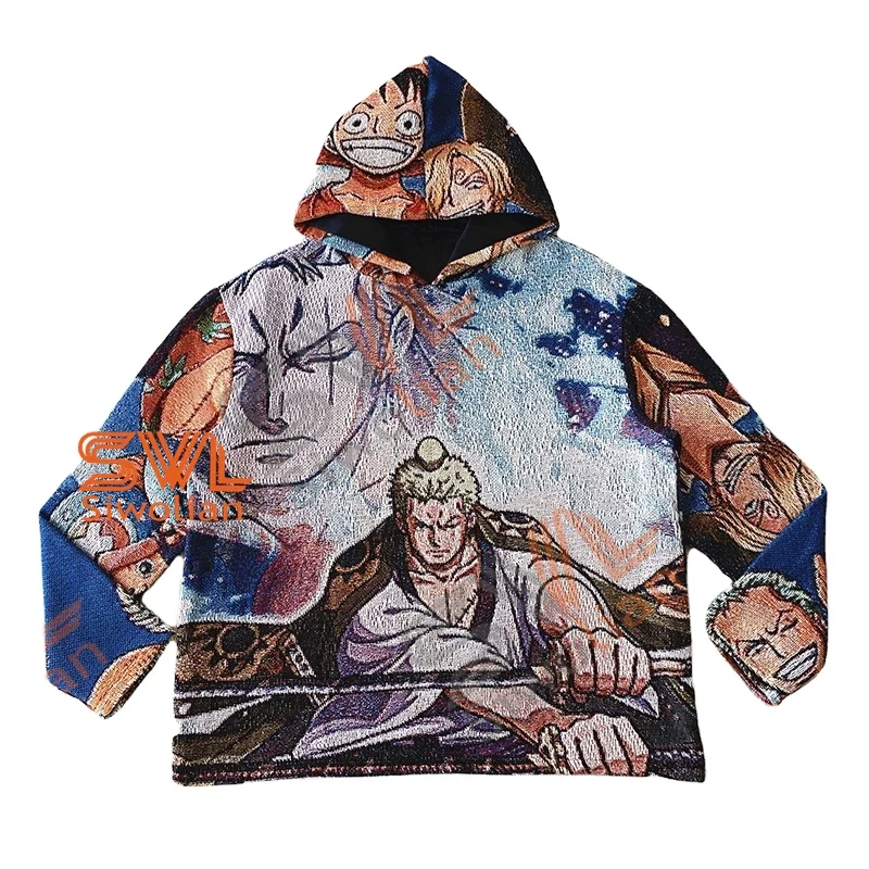 Tapestry Anime Hoodies Mens Tapestry Hoodie Jacquard Sweatshirt Custom  Tapestri Hoodie Custom Plus Size for Man