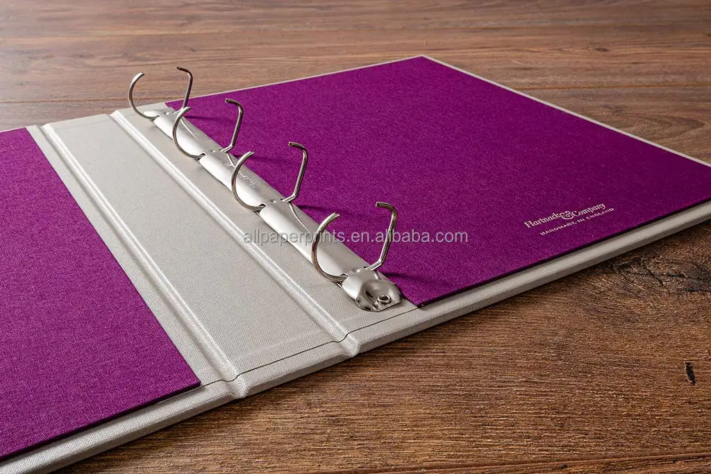 Hardcover Organizer Presentation Folder Binder Ring Binder Exposed