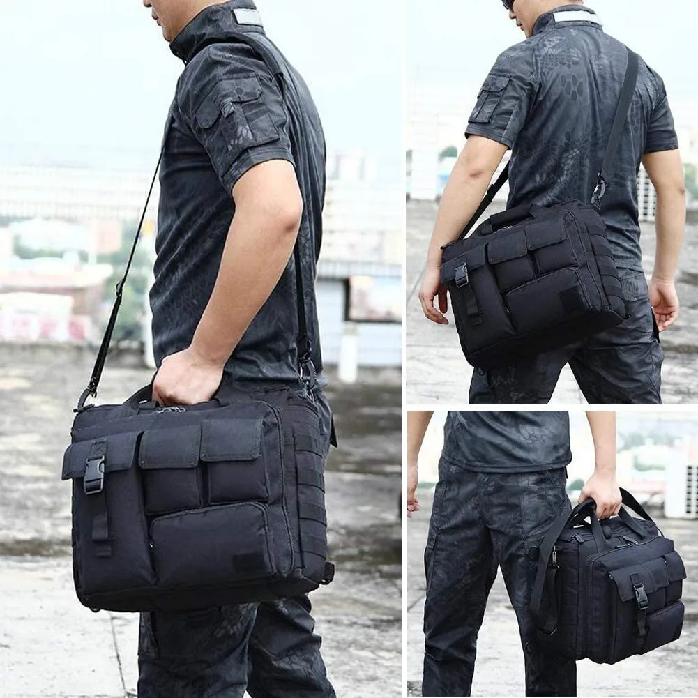 Oleaderbag Assault Briefcase 15.6 Inch Men's Practical Laptop Messenger Bao Gong Briefcase