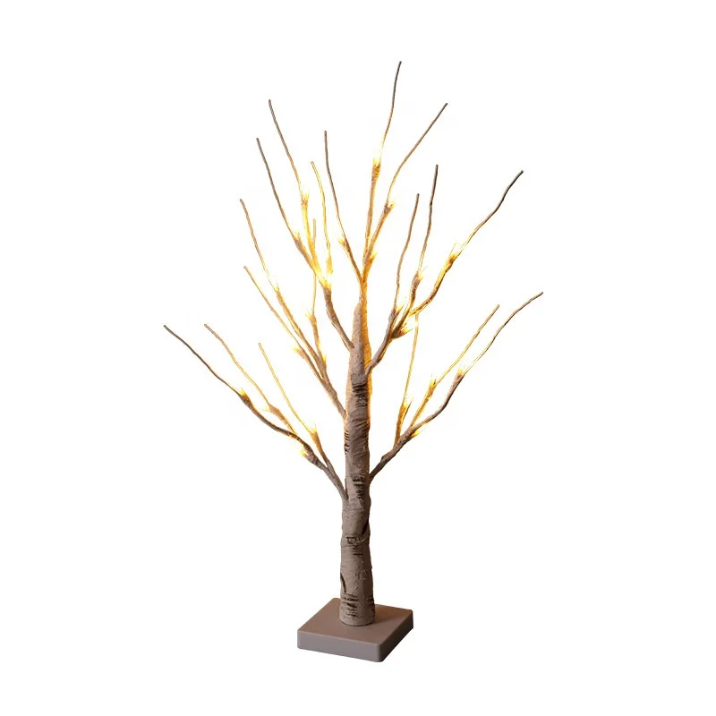 Shining LED Table Lamp Artificial Fairy Light Tree With 24 LED Decorative Bonsai Tree Lamp DIY Gifts for Easter Decorations