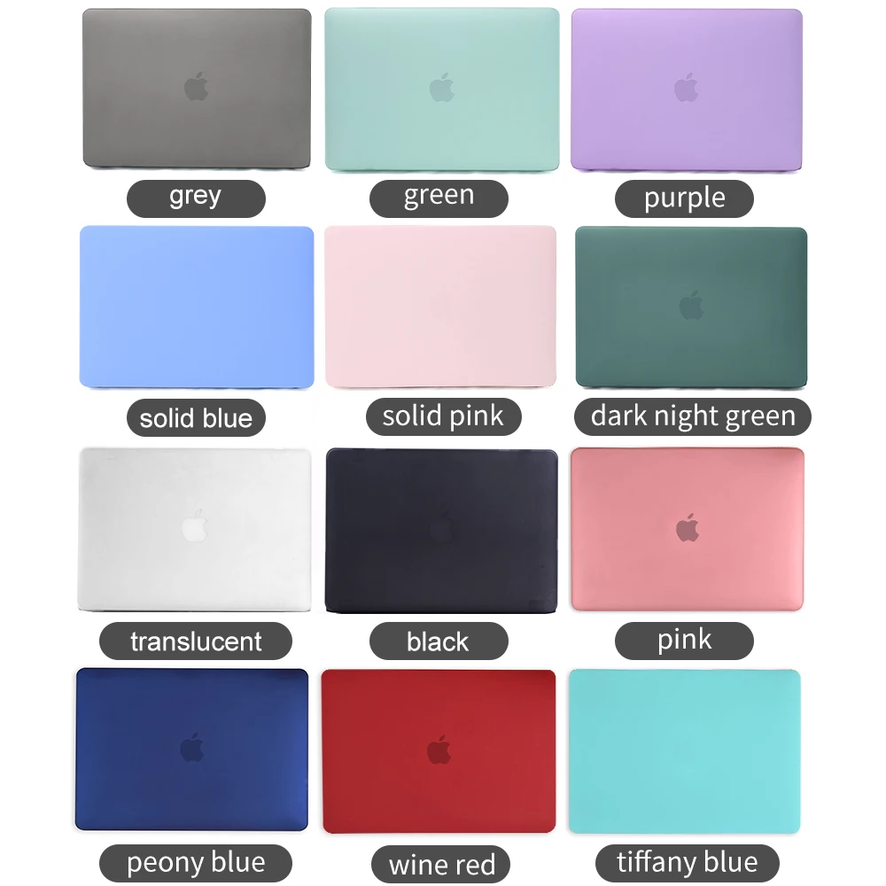 Matte Green Rubberized Frosted Hard Case For Macbook Clear Case,For