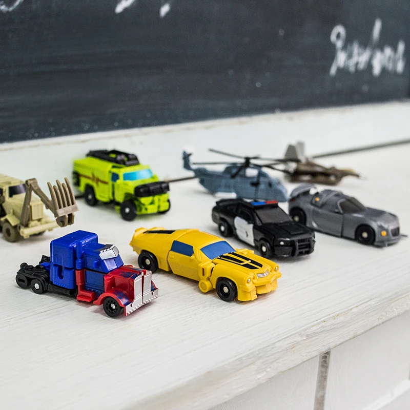 transform robot car plastic alteration man intelligent educational toys for boys mini deformation robot 5+ Ages  kids carro gift