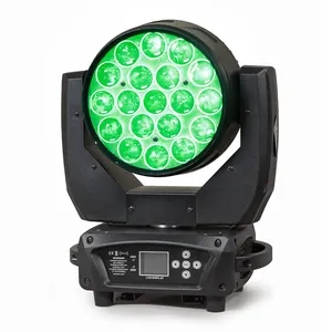 Professional Stage Lights Mac Aura 19X15W 4 in 1 Rgbw Big Bee Eye Led Zoom   Moving Head Wash Par Light