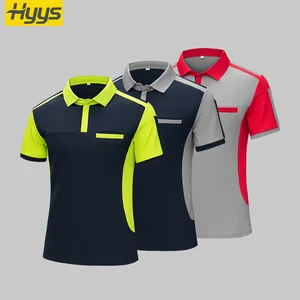 Hot Sale Work Polo T Shirts Short Pants Men T Shirt Work Clothes Summer Breathable Durable Workwear