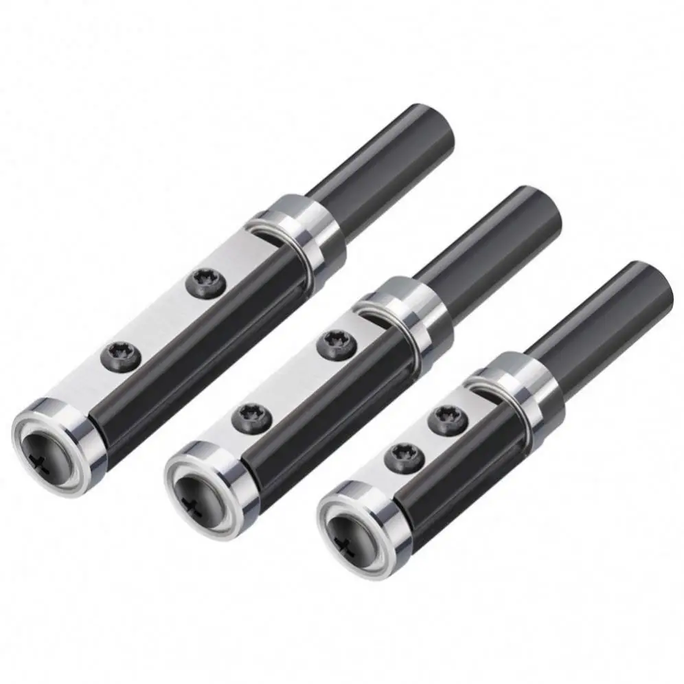 Disposable Trimming Knife 1/2 Handle Detachable Side and Face Milling Spiral Wood Shaper Cutter Head for Woodworking