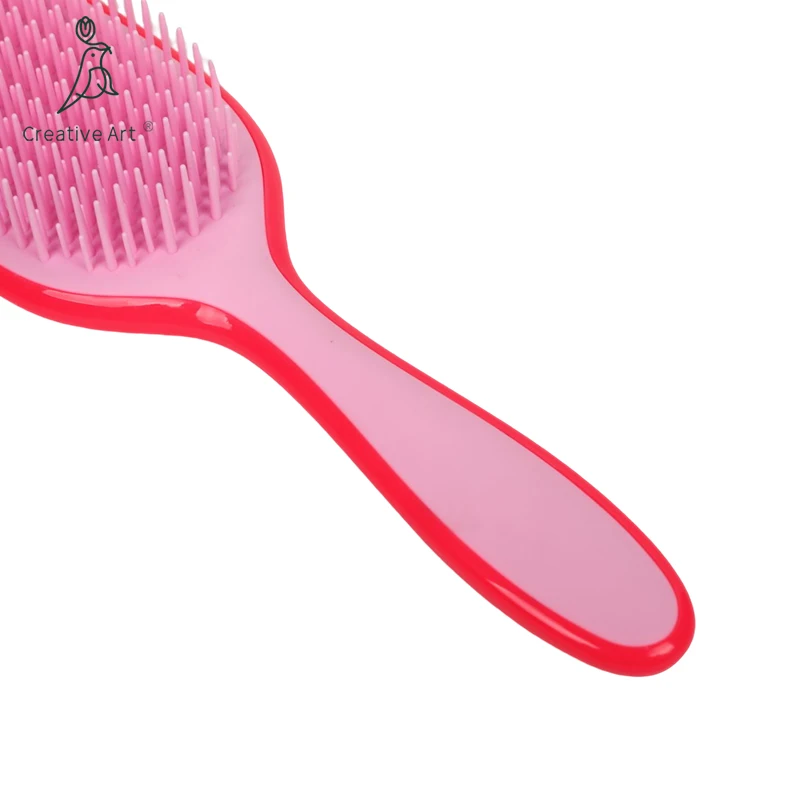 Pink Green Wet Hairbrush Detangler Detangler Brush For Women All Type