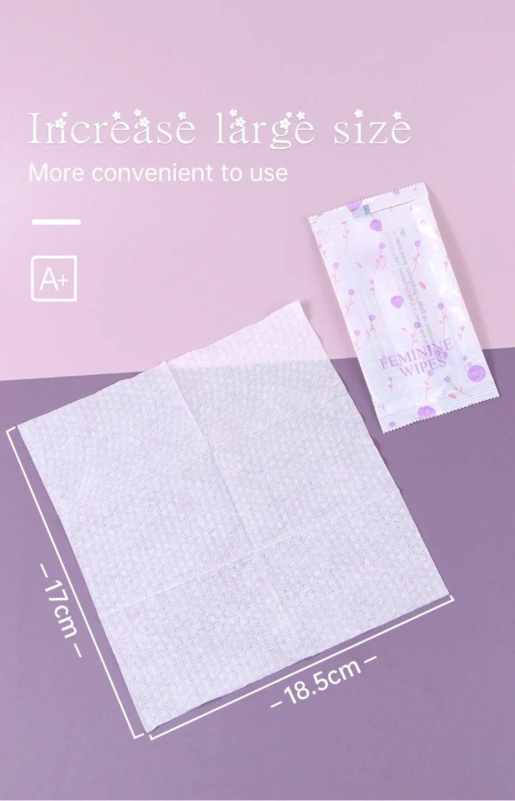 Feminine Wipes Private Label Individually Wrapped Odor Control For