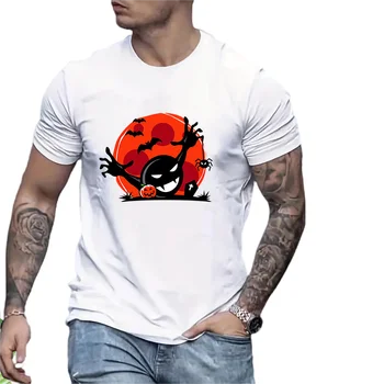 Custom Unisex 3D Digital Printed Monster Pattern Men Women Short Sleeve T Shirts