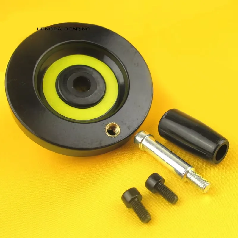 Workbench Sliding Table Ball Screw Handwheel Bakelite Back Wave Manual Handle Plate Outer Diameter 80 Inner Diameter 10 PLC Core