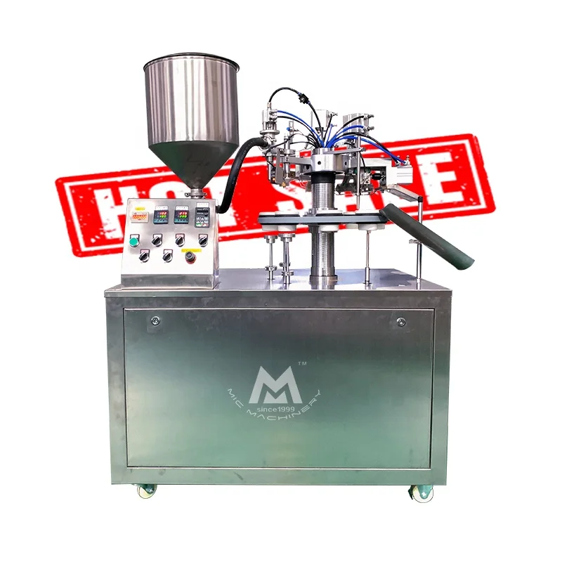 Полуавтоматическая машина для розлива и запечатывания тюбиков для косметической зубной пасты, машина для розлива и запечатывания пластиковых тюбиков