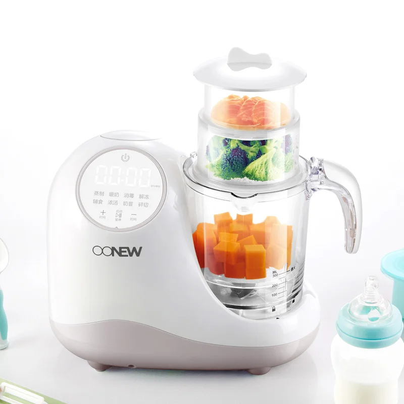 OONEW 8 in 1 Multifunctional Portable Intelligent Infant Baby Food Processor Maker Blender Steamer