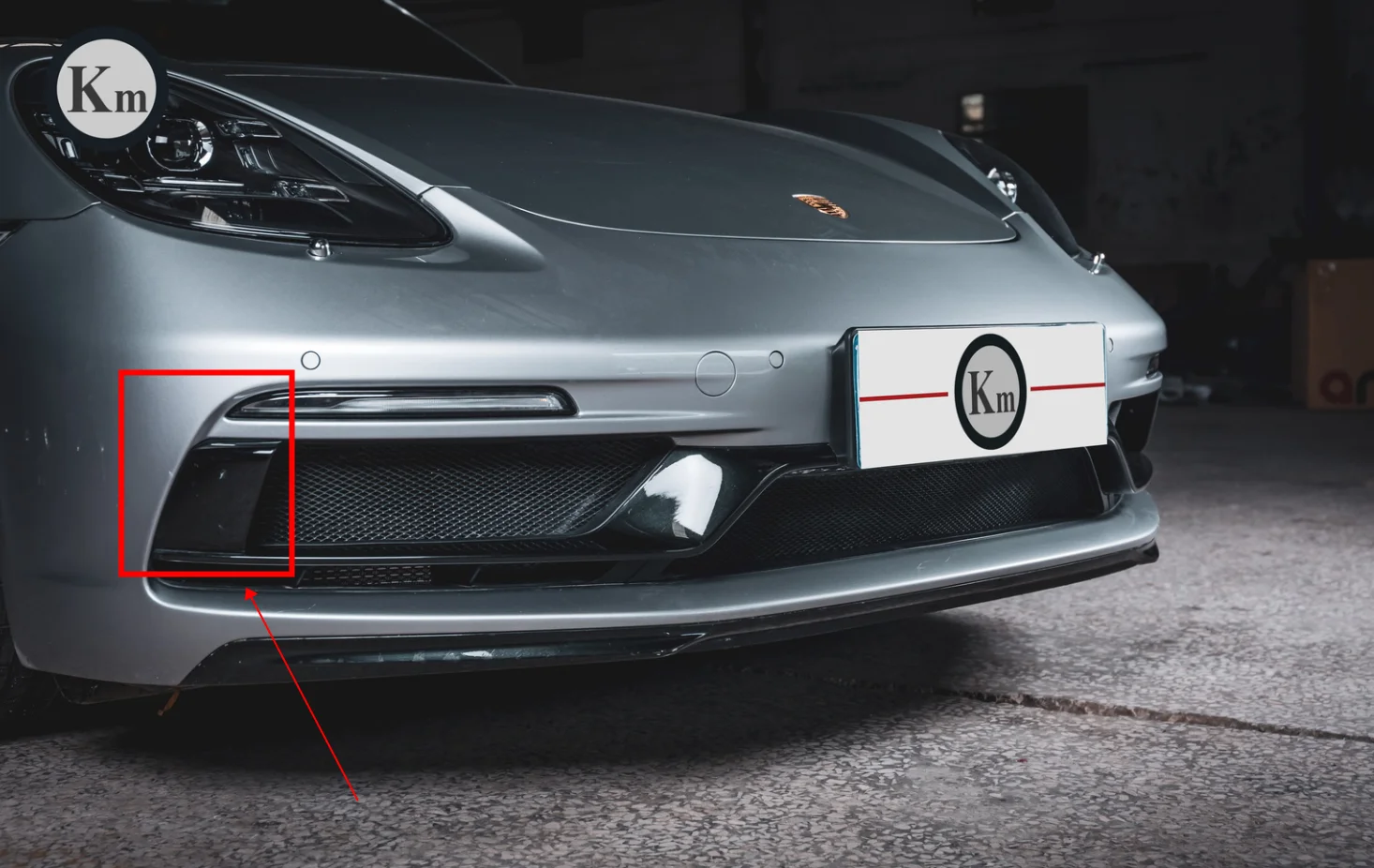 KM for Porsche 718/982ケイマン & ボックススターOEサイドグリル