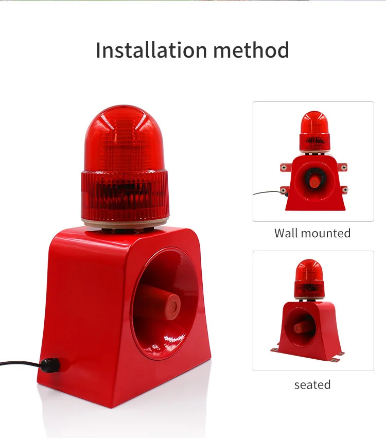 Wtsafe Industrial High Quality Waterproof Motion Sensor Audible Visual