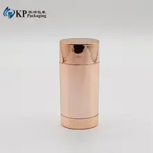 65ml 75ml AS Material Bottom Filling Round Shape Empty Deodorant Stick Gold Color Mens Deodorant Stick
