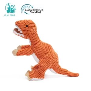 Hot Selling New 28cm Pet Dog Dinosaur Styling Bite Resistant Interactive Squeak Plush Dinosaur Pet Toys