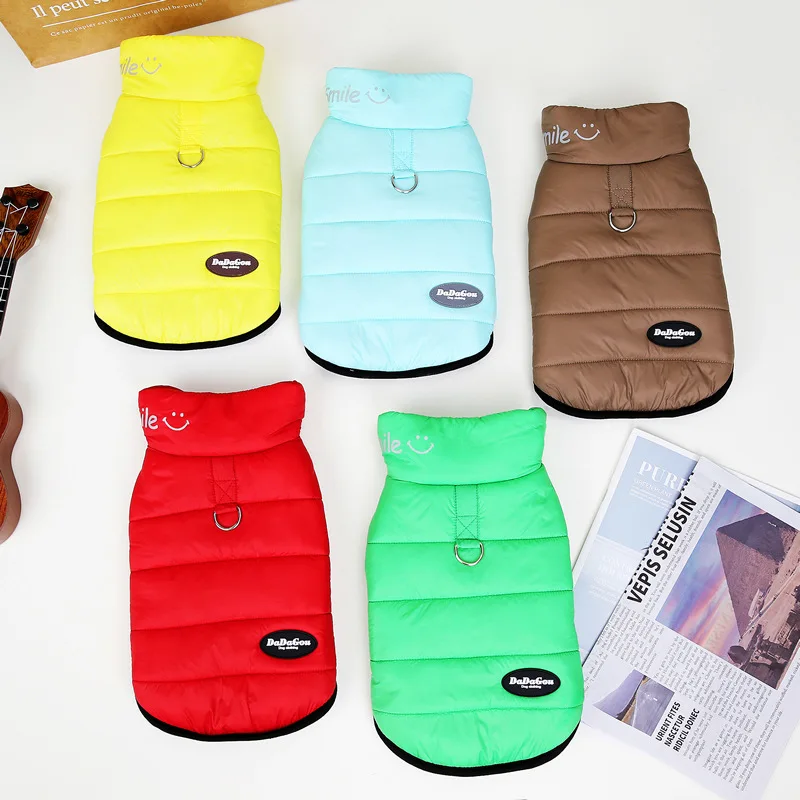 Five Colors Comfortable New Style Fashion Designer Dog Jackets Winter