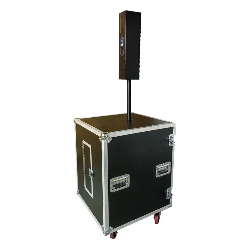 2 Pcs L4 Active Column Speaker Line Array with Neodymium Magnet Hi-Res Audio Portable Design Wood Shell Durable & Eco-Friendly